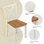 Farmhouse 6-Piece Dining Table Set in Walnut