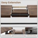 Extendable Industrial Dining Table for 6-8 People