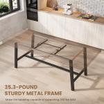 Extendable Industrial Dining Table for 6-8 People