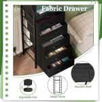 5-Drawer Dresser with Charging Station - Black Oak