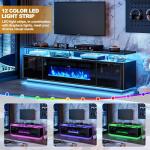 OneBliss 70" Electric Fireplace TV Stand with Storage