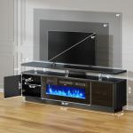 OneBliss 70" Electric Fireplace TV Stand with Storage