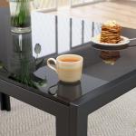 Bealife Modern 5-Piece Glass Dining Set for 4