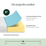 Zinus 6 Inch Queen Cooling Memory Foam Mattress