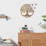 Tree of Life Wall Art with Birds, 12 Inch