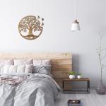 Tree of Life Wall Art with Birds, 12 Inch