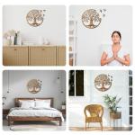 Tree of Life Wall Art with Birds, 12 Inch