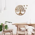 Tree of Life Wall Art with Birds, 12 Inch