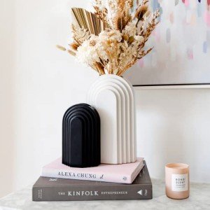 Black and White Modern Vase Set for Flowers