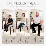 Beige Upholstered Dining Chairs Set of 4