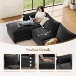 Vesgantti 108" Comfy Modular Sectional Sofa - Gray