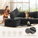 Vesgantti 108" Comfy Modular Sectional Sofa - Gray