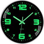 Cozyhome 12-Inch Silent Glow in The Dark Clock