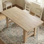 Large Wooden Farmhouse Dining Table for 6-8