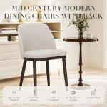 Beige Upholstered Dining Chairs Set of 4