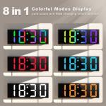 JALL 12-Inch Remote Control LED Wall Clock