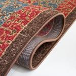 Mahal Collection Traditional Navy and Red Area Rug