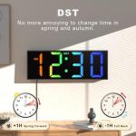 JALL 12-Inch Remote Control LED Wall Clock