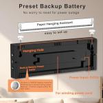 JALL 12-Inch Remote Control LED Wall Clock