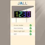 JALL 12-Inch Remote Control LED Wall Clock