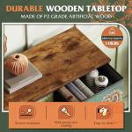 WLIVE 7 Drawer Floral TV Stand and Media Console