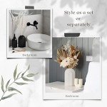 Black and White Modern Vase Set for Flowers