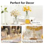 Bulk Set of 22 Clear Glass Bud Vases