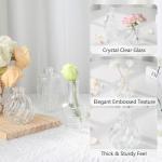 Bulk Set of 22 Clear Glass Bud Vases