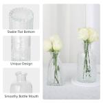 Bulk Set of 22 Clear Glass Bud Vases