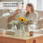 Bulk Set of 22 Clear Glass Bud Vases