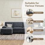 Shintenchi Dark Grey U-Shaped Sectional Sofa