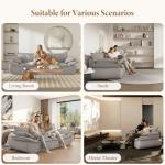 Vesgantti 86.6" Cloud Couch in Light Grey