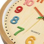 Foxtop Colorful Silent Kids Wall Clock 12 Inch
