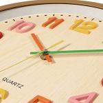 Foxtop Colorful Silent Kids Wall Clock 12 Inch