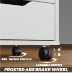 Panana 5-Drawer Wooden Storage Chest on Wheels