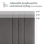 Full Upholstered Bed with Headboard and Drawers