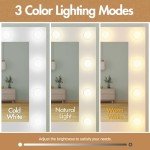 Elegant Dressing Table Stool Set with LED Mirror