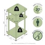 3-Tier Turn-N-Tube End Table and Nightstand