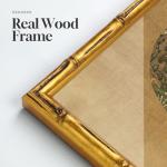 Vintage Gold Framed Chinoiserie Floral Wall Art