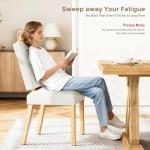 Set of 4 Wooden Dining Chairs with Cushions