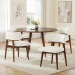 Set of 4 Modern Upholstered Dining Chairs