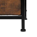 Tall 9-Drawer Storage Cabinet in Retro Brown