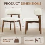 Set of 4 Modern Upholstered Dining Chairs