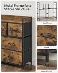 SONGMICS 7-Drawer Rustic Dresser and Storage Unit