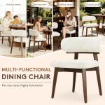 Set of 4 Modern Upholstered Dining Chairs