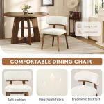 Set of 4 Modern Upholstered Dining Chairs