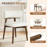 Set of 4 Modern Upholstered Dining Chairs