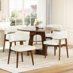 Set of 4 Modern Upholstered Dining Chairs