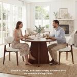 Set of 4 Modern Upholstered Dining Chairs