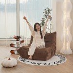 Mid-Century Grey Corduroy Lounge Chair